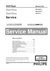 Philips MDV434/55/77 Service Manual