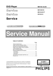 Philips MDV434K/55 Service Manual