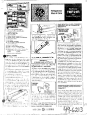 GE TBF21R Use And Care Manual