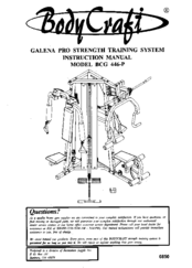 Body Craft BCG 446-P Instruction Manual