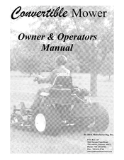 Rich Manufacturing Convertible Owner's And Operator's Manual