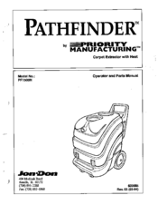 Priority Manufacturing Pathfinder PF1500H Operator And Parts Manual