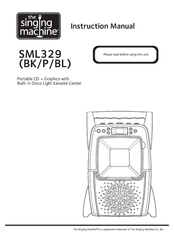 The Singing Machine SML329 BL Instruction Manual