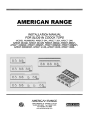 American Range ARSCT-354GD Installation Manual