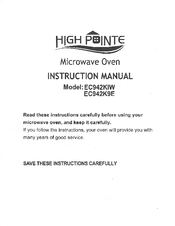 high pointe EC942KIW Instruction Manual