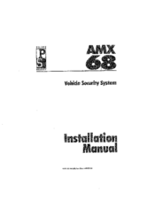 Prime Security AMX 68 Installation Manual