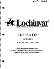 Lochinvar Copper-Fin CW 2065 User Manual