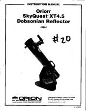 Orion XT4.5 Instruction Manual