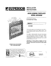 Superior HCD36MH Installation Instructions Manual