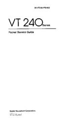 DEC VT 240 Series Service Manual