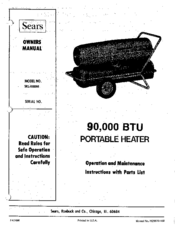 Sears 583.400040 Owner's Manual