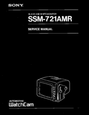 Sony SSM-721AMR Service Manual