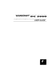 SoundCraft dc 2000 User Manual