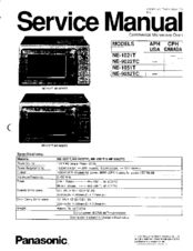 Panasonic NE-1021T Service Manual