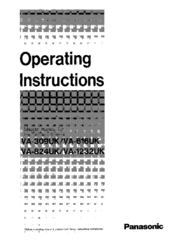 Panasonic VA-824UK Operating Instructions Manual