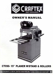 Craftex CT090 Owner's Manual