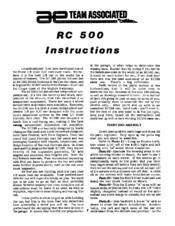AE RC 500 Instruction Manual