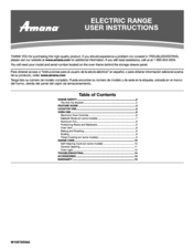 Amana AER5630BAW Instruction Manual