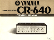 Yamaha CR-640 Owner's Manual