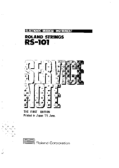 Roland RS-101 Strings Service Note