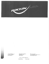 Thane International Rockin' ABS User Manual