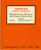Johnson 1A Maintenance Manual And Parts List