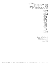Qume Trak 542 Maintenance And User Manual