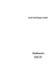 Cookmaster CK 90F 232K Manual