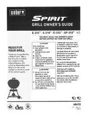 Weber Spirit SP-310 NG Owner's Manual