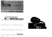 Icom IC-M59euro Instruction Manual