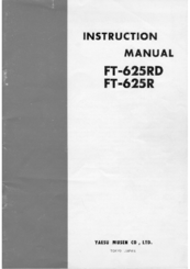 Yaesu FT-625R Instruction Manual