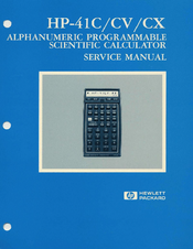 Hp HP-41CV Service Manual