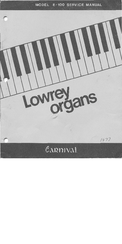 Lowrey E-100 Service Manual