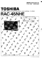 Toshiba RAC-45NHE Service Data