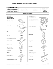 Honda 2000 S2000 Installation Instructions Manual