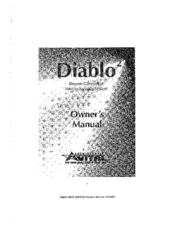 Avital Diablo2 Owner's Manual
