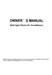 Midea ACS-C1A-12A-HR Owner's Manual
