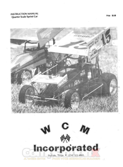 WCM Quarter Scale Sprint Car Instruction Manual