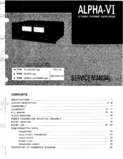 Nikko Alpha-VI Service Manual