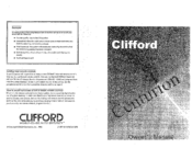 Clifford Centurion Owner's Manual