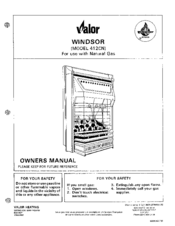 Valor Windsor 412CN Owner's Manual