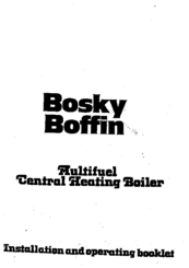 THERMOROSSI Bosky Boffing 6 Installation And Operating Instructions Manual