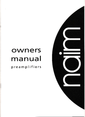NAIM nac 82 Owner's Manual