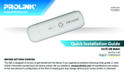 PROLiNK PLE901 Quick Installation Manual