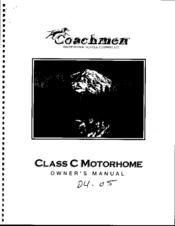 Coachmen RV Freelander Owner's Manual