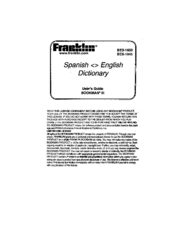 Franklin BES-1845 User Manual