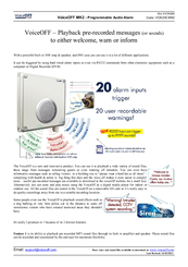 VoiceOFF MK2 Manual