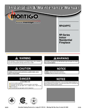 MONTIGO RP424PFCN-I Installation & Maintenance Manual