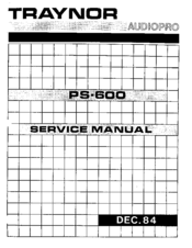 Traynor PS-600 Service Manual
