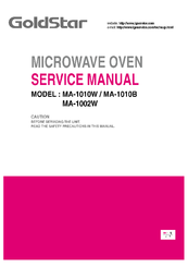 Goldstar MA-1010B Service Manual